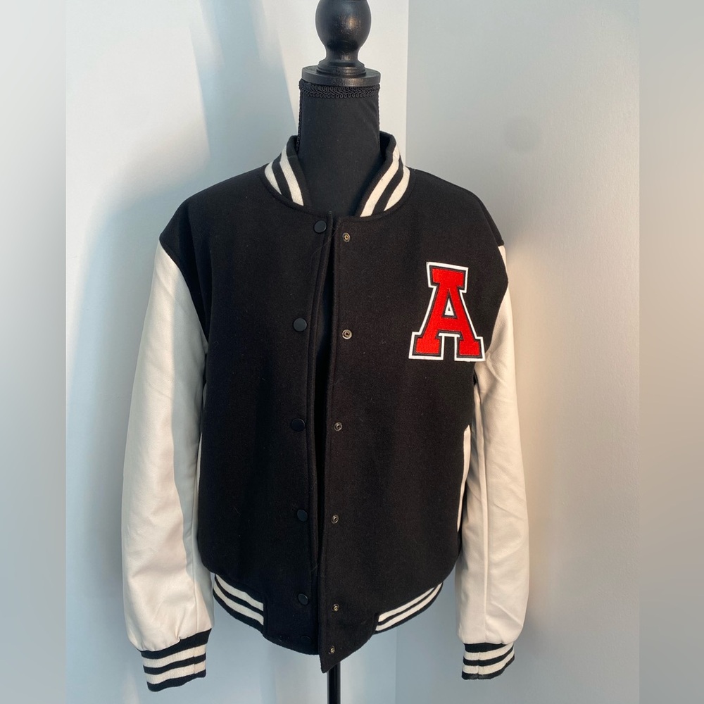 Varsity Jacket, added the letter “A”, size L in excellent condition